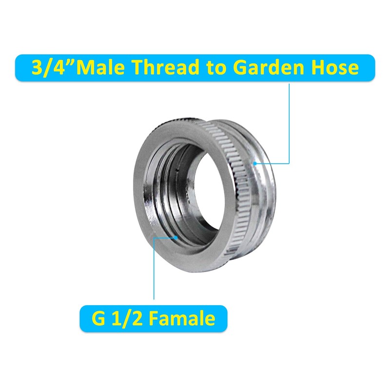 Garden Hose Adapter for Female G1/2 to Male 3/4'' GHTM