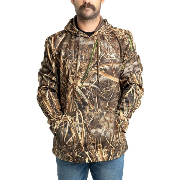 Realtree Men's Camo Midweight Hunting Performance and Sherpa Hoodies Pullover