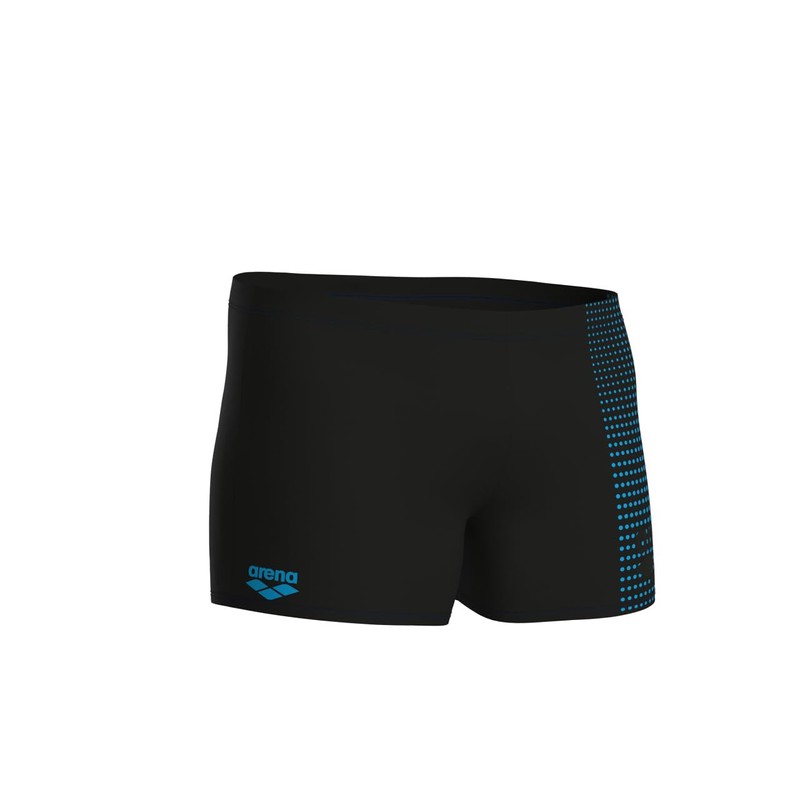 ARENA Men's Foggy Dots Short Swim Trunks, black