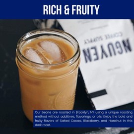 Nguyen Coffee Supply - Saigon Robusta & Arabica Blend: Dark Roast Premium Whole Coffee Beans, Vietnamese Single Origin, Low Acid with High Caffeine Content, Roasted in Brooklyn [12 oz Bag]