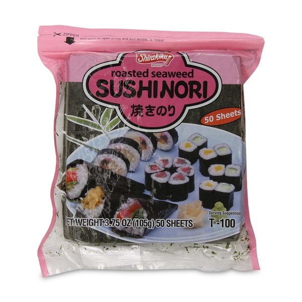 "Shirakiku Sushi Nori Seaweed - Japanese Sushi Nori Roasted Seaweed