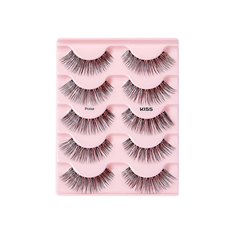 KISS Looks So Natural False Eyelashes Multipack, Lightweight & Comfortable,