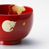 Hogdseirrs Masano "Echizen Lacquerware" Cat Cherry Blossom Soup Bowl, Ancient