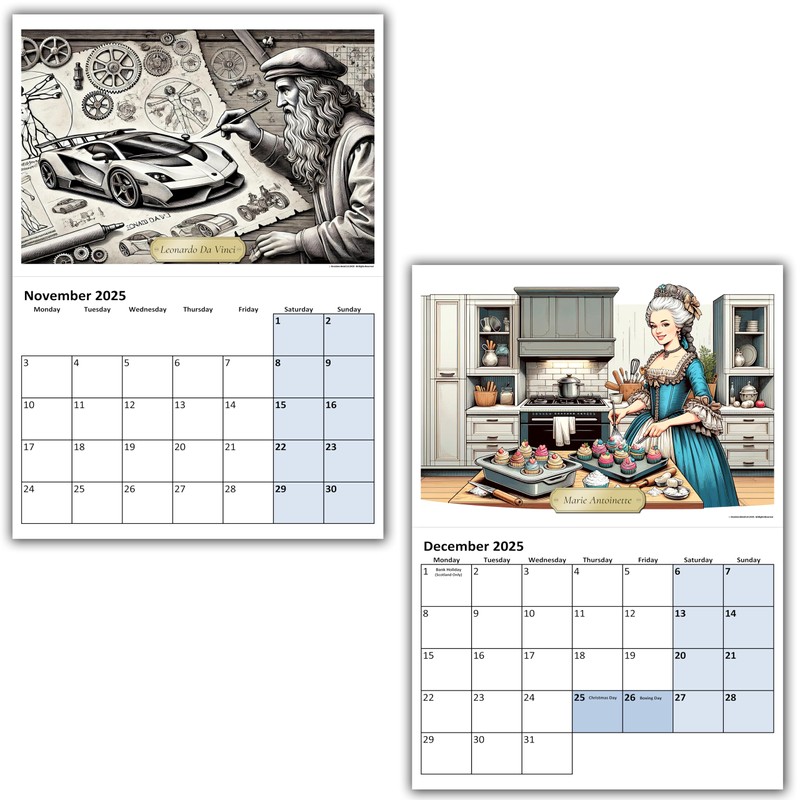 A5 Wall Calendar - Choice Of Designs And Sizes -