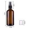 Hydior Amber Glass Spray Bottles for Essential Oils, 4oz Empty