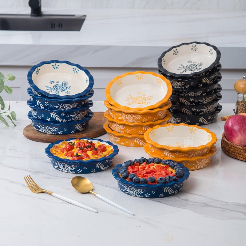 Wisenvoy Mini Pie Pans Ceramic Pie Plate Pie Pan Pie