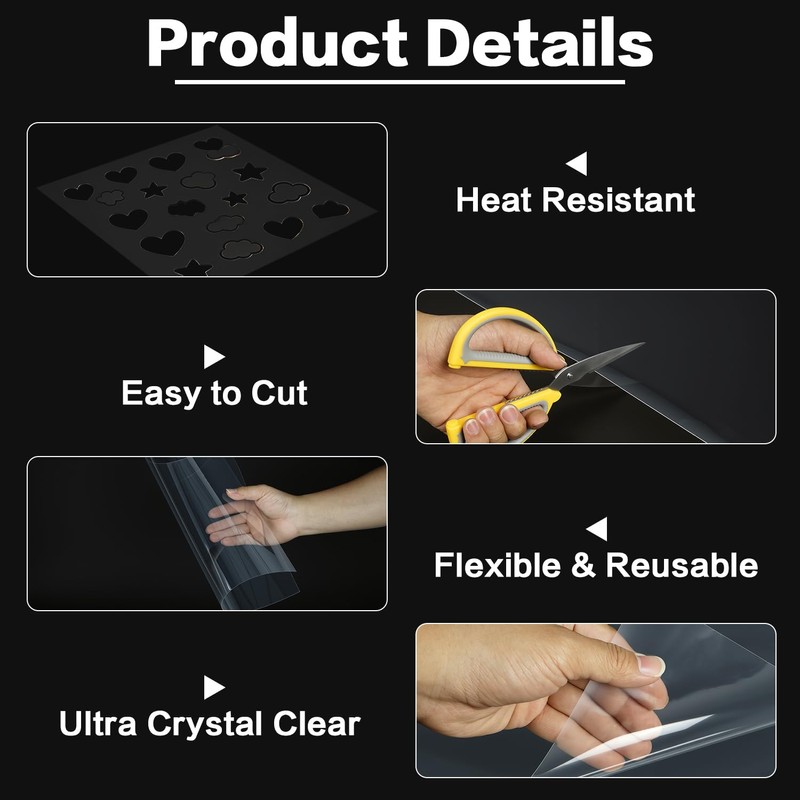 24inchs X 100ft 10mil Clear Stencil Sheets Roll, Acetate Sheets