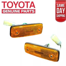 Toyota NEW 78 - 81 TOYOTA CELICA FRONT LEFT + RIGHT SIDE MARKER LIGHT LAMP SET OEM
