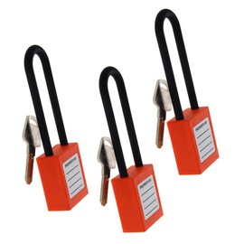 Juvielich 3pcs Lockout Tagout Locks,Keyed Alike Safety Padlocks for Lock Out Tag Out