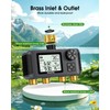 Insoma 4 Zones Sprinkler Timer with Brass Inlet & Outlet,
