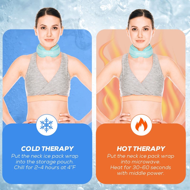 Neck Ice Pack Wrap,Cervical Ice Pack,Cold Compress Ice Packs for