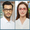 Kerecsen 6-Pack Reading Glasses Blue Light Blocking,Spring Hinge Readers for