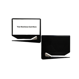 Fresh Kinetics Professional Business Card Letter Openers (25 Pack) (Black) - Perfect for Business Advertising, Promotions, Customer Giveaways