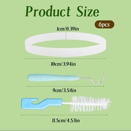 Maxqzin 6 Pack Rubber Gaskets Replacement Seal for Nutri Ninja Blender O Ring Replacement for Ninja Auto-iQ Pro Extractor CT680 BL456-30 BL480 BL640 BL681A