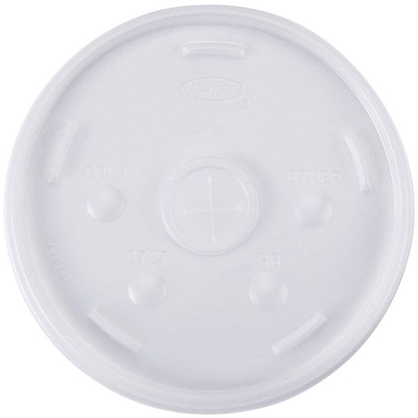 Dart Translucent Slotted Foam Cup Lid, 1 Count (Pack of 1)