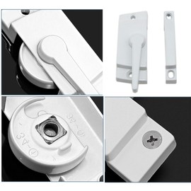 Meuey Lyot Window Lock Window Sash Lock Sliding Window Lock Sliding Window Lock Window Hardware Part Replacement of Vertical and Horizontal Sliding Windows White 1PCS