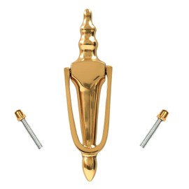 TERF® 200mm Traditional Victorian Door Knocker Slim 200mm (8'') Door Knocker for Front Door Including Fixing Screw - Pack of 1