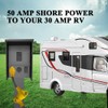 CAMPELIFY RV Power Adapter Camper Cord-50amp Male to 30amp Female,12