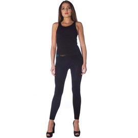 CzSalus Anti Cellulite Slimming Leggings (Fuseaux) with Caffeine microcapsules - Black Size XXL
