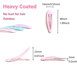 Criyar Colorful 10PCS ‌Candy-Colored Hair Clips & Barrettes for Women, Slideproof Hair Pins with Durable Oil-Dip Finish, Gentle Hold Accessories for Women