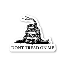 Dont Tred On Me Gadsen Snake Sticker Gadsden Flag Stickers - 3 Pack - Set of 2.5, 3 and 4 Inch Vinyl Laptop Stickers - for Laptop, Phone, Water Bottle, Car & More Decal (3 Pack) S215068-3Pack