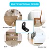 24Pcs L Brackets Corner Bracket Sets, 90 Degree Right Angle