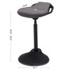 SONGMICS Standing Desk Chair, Adjustable Ergonomic Standing Stool, 23.6-33.3 Inches,