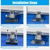 4PCS Solar Panel Mounts - Adjustable Brackets for RV &