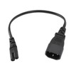 IEC320 C14 Male to IEC320 C7 Female Power Adapter Cable