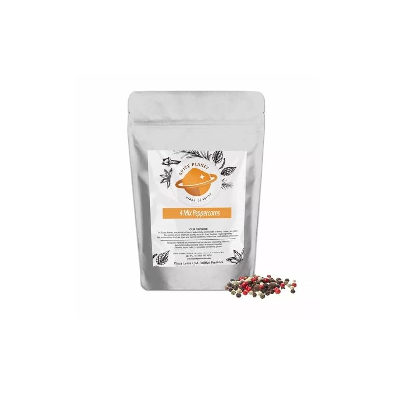 4 Colour Mixed Peppercorns Whole Dried Four Mix (Black |