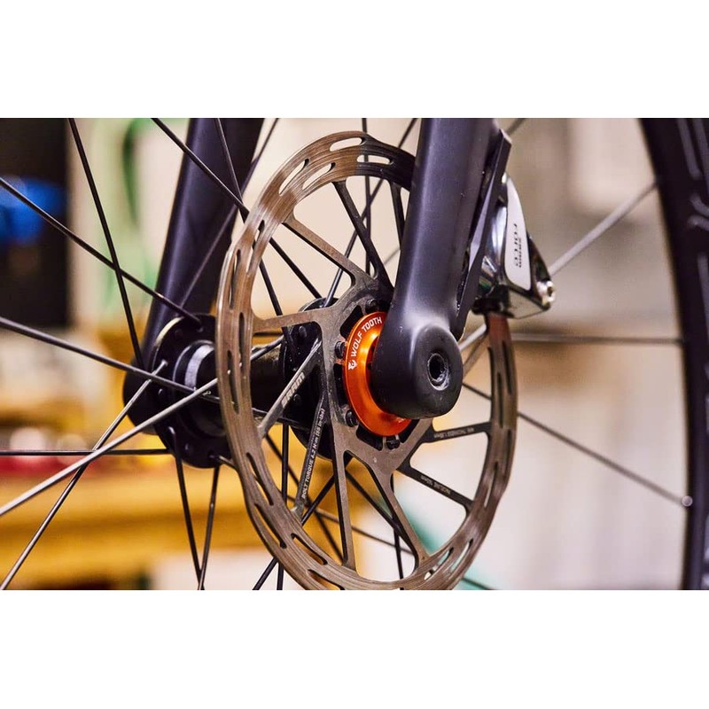Wolf Tooth: Centerlock Rotor Lockring, Internal Spline Blue, Inner Serration,