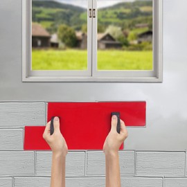 Concrete Stamp Mat, Professional PU Concrete Imprint Mold, Seamless Stamping Mat for Driveways Walkways Floor, 23.62 * 9.45in (LYA-WS-057)