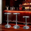 KBISHTIE Adjustable Bar Stools Set of 2, Backless Swivel Round