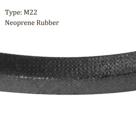 Kozelo M-22 Drive V-Belt - [22 Inch Pitch Girth] Wrapped Industrial Power Rubber Belt for Transmission Use, JIS Standard, 10mm Width 5.5mm Thick