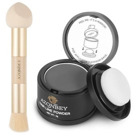 Gray Root Touch Up Sets,Root Touch Up Hair Color,Hairline Powder for Women Cover Up- Hairline Concealer for Thin and Thinning Hair, Water & Sweat Resistant,Contain Azonbey Makeup Brush