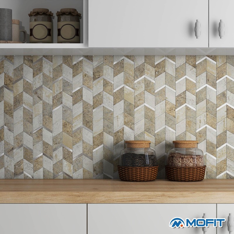 MOFIT Peel and Stick Backsplash for Kitchen,3D Wall Panel Peel