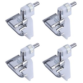4 Pieces Blind Stitch Hem Foot Snap On Metal Blind Hem Presser Foot Household Seam Sewing Machines Accessories for Edge Stitching Lace Fabric Edge Jointing (4x4)