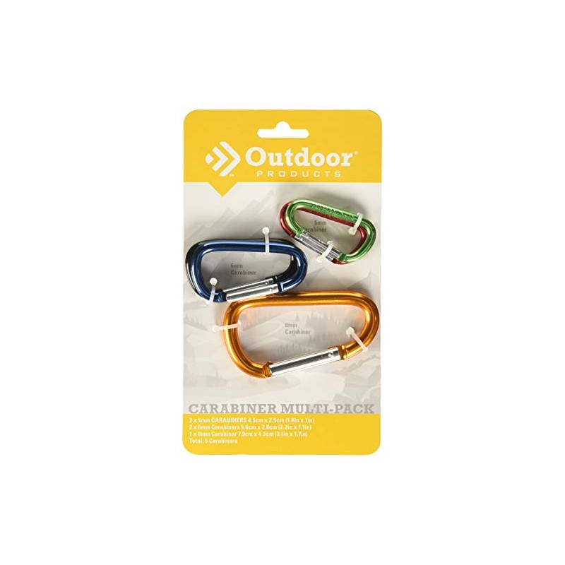 Outdoor Products Juego de mosquetones