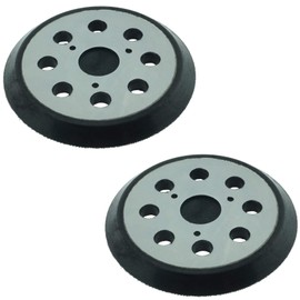 2 x SabreCut OSSCPD421MH_2 125mm Medium Hard 8 Hole Random Orbital Sander Hook & Loop Backing Pads Compatible with DeWalt DT3600 DW421 DW423 D26453 D26451