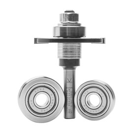 ENT 16460 Flat Dowel Mill HW, Shaft (S) 8 mm, Diameter (D) 47 mm, NL 3.97 mm, SL 32 mm, with 3 Ball Bearings