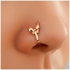Inateannal Butterfly Nose Ring Gold Fake Septum Nose Ring Metal