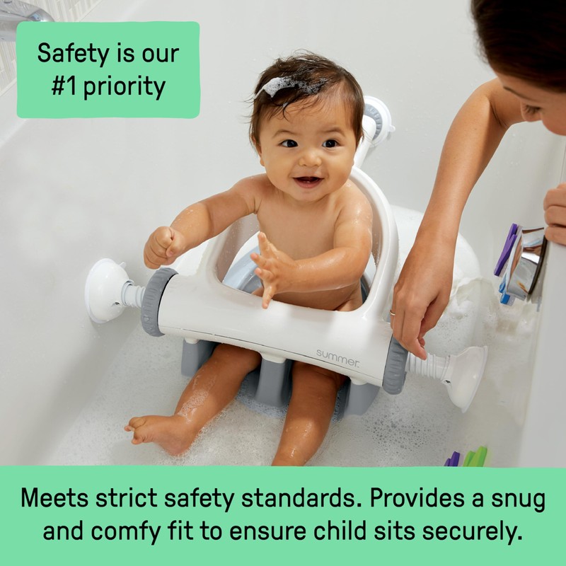 Ingenuity My Bath Seat for Sit-Up Baby Bathing, Sure &