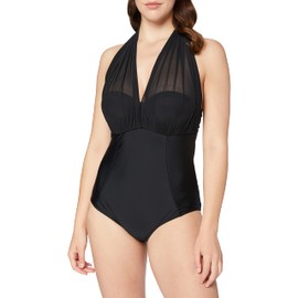 Curvy Kate Junior's Standard Wrapsody Bandeau Swimsuit, Black, 38DD