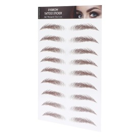 Eyebrow Transfers, Eyebrow Tattoo Sticker, Eyebrow Transfer Sticker for Women, Eyebrow Tattoo Sticker, Waterproof, Long-Lasting False Tattoos, Instant (Brown-05)