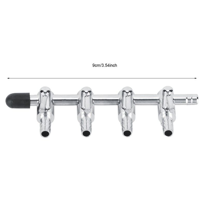 5PCS Stainless Steel Fish Tank Airflow Control Regulating Valve Aquarium