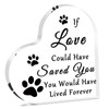 Pet Memorial Gift Acrylic Heart Keepsake Sympathy Gifts for Loss