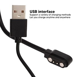Cargador de Reloj Inteligente Magnético, Cable de Carga Magnético de 2 Pines para Reloj Inteligente (2,8‑9 mm)