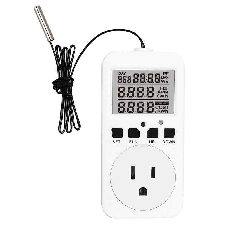 Digital Thermostat Plug Socket Reptile Temperature Controller Outlet Plug 110V