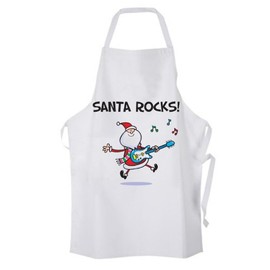 Tribal T-Shirts Santa Rocks! Chef's Kitchen Apron