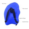 Swim Hand Paddles Swimming Training Paddles with Adjustable Straps Contour